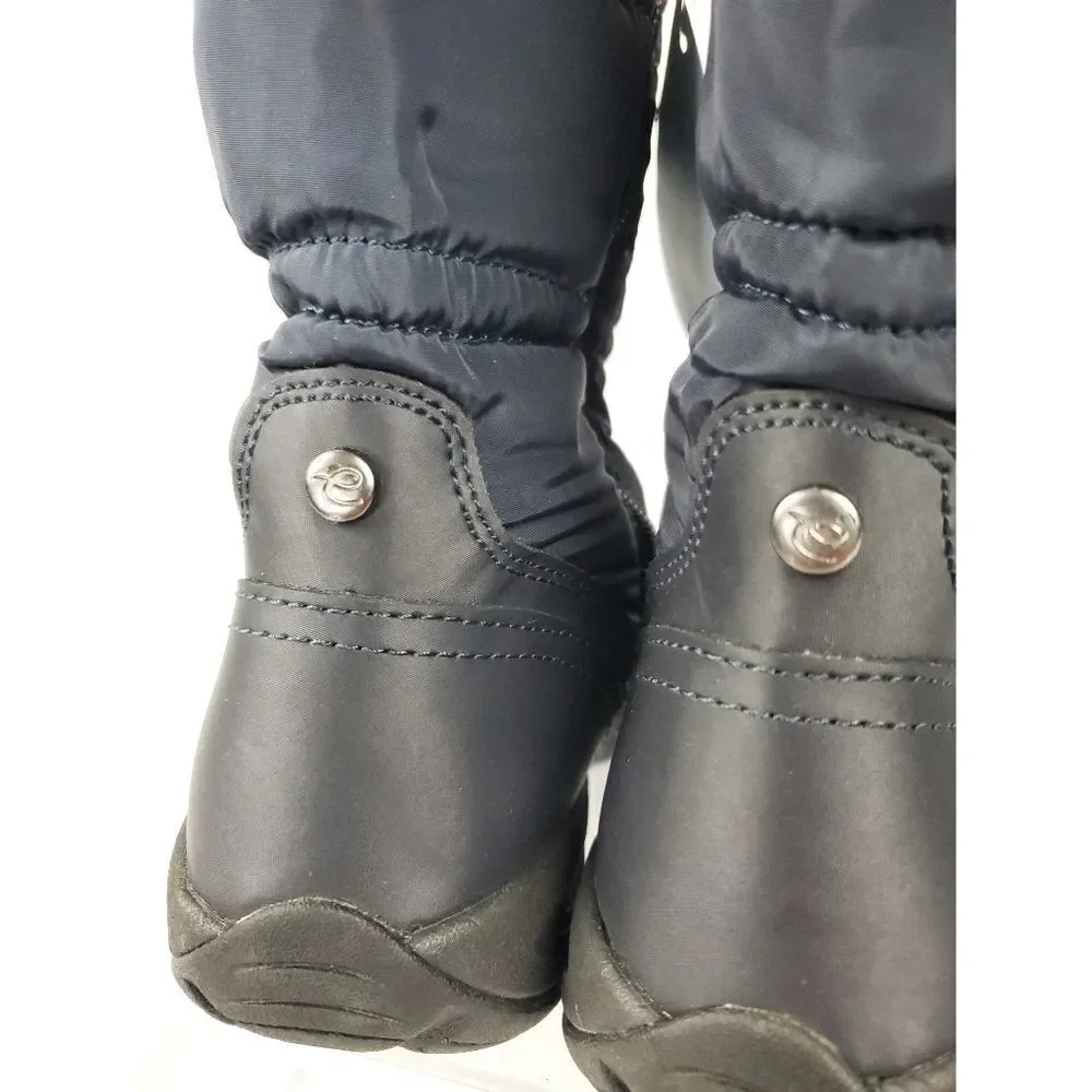 Easy Spirit‎ dark Navy Water Resistant Thermal Sock Lining Winter Boots sz 6.5
